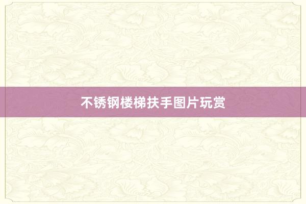 不锈钢楼梯扶手图片玩赏