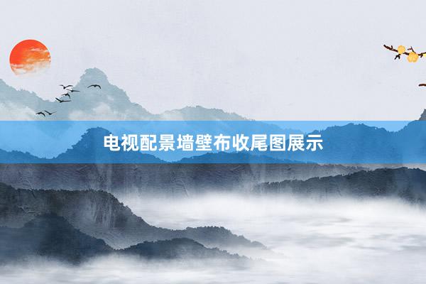 电视配景墙壁布收尾图展示